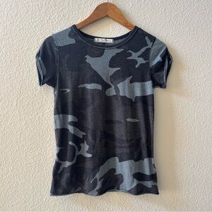 Free People Camo Clare Tee Top